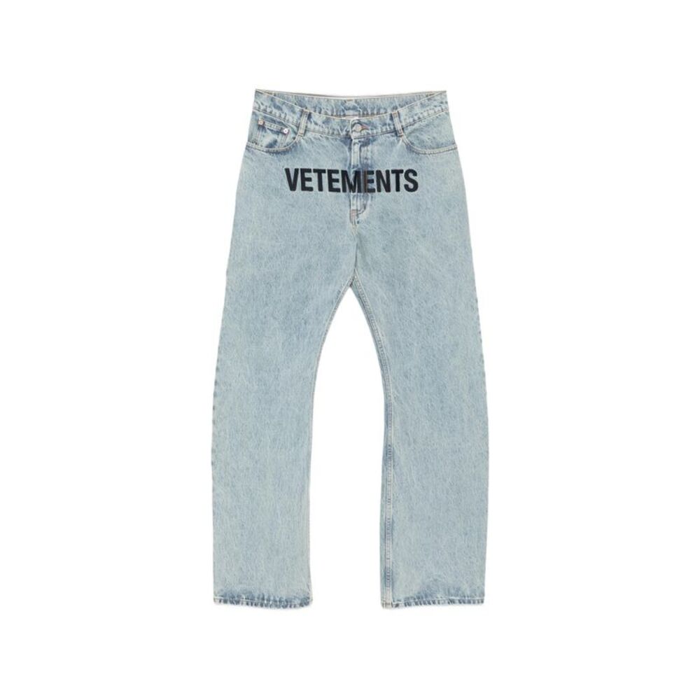 Vetements Blue Denim - Loose-Fit Jeans Men